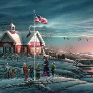 Image result for american flag in the winter 300 x 300